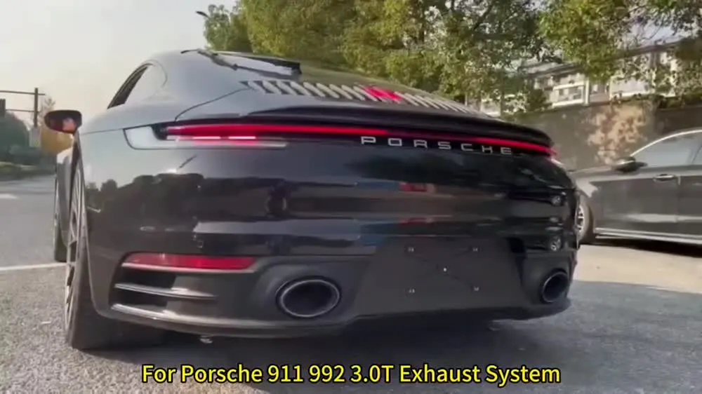 Porsche 992.1 911 Carrera Valved Stainless Steel Performance Exhaust 6